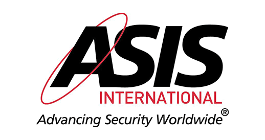 Logo for ASIS International, a leading organization for security professionals.