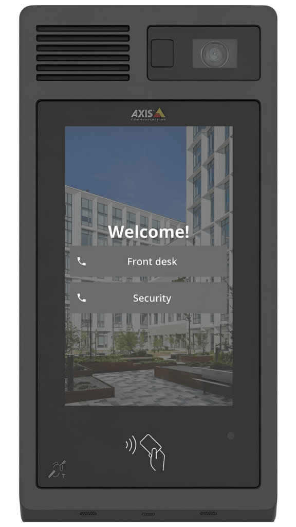 black video intercom from AXIS commun